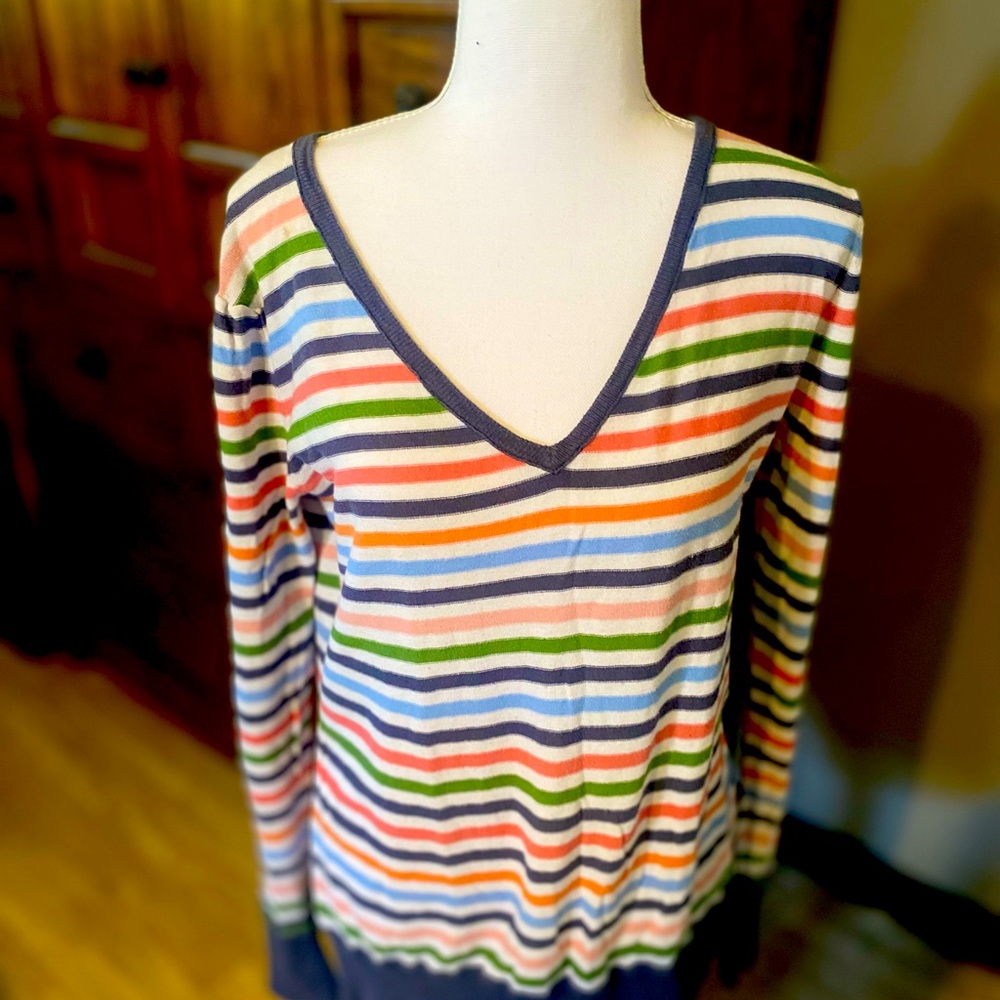 Mossimo, V-neck, striped shirt